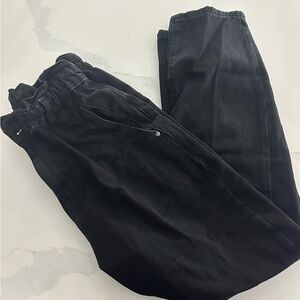 ZARA BLACK PAPERBAG JEANS